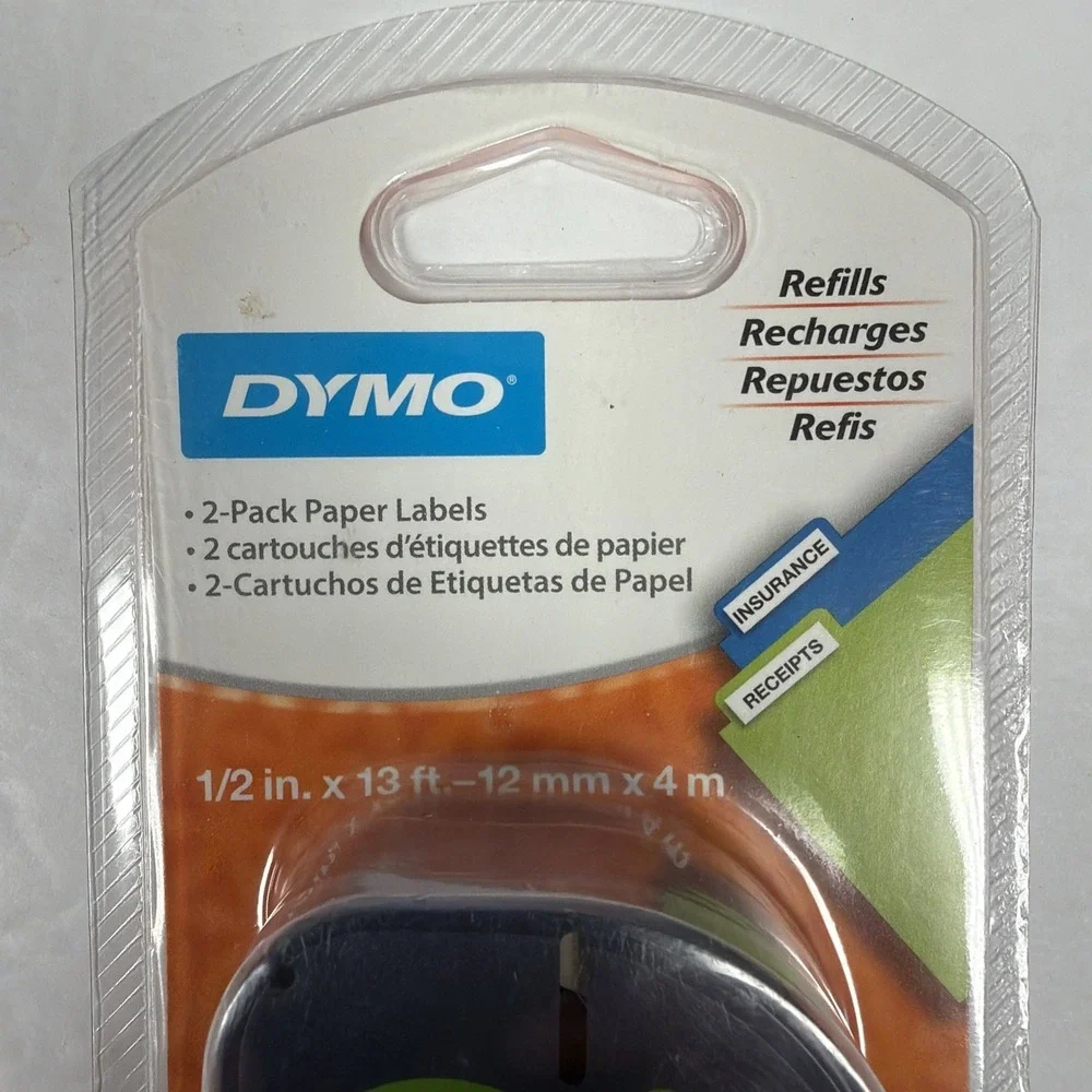 Dymo Label Refills 2-Pack White Paper 10697‎